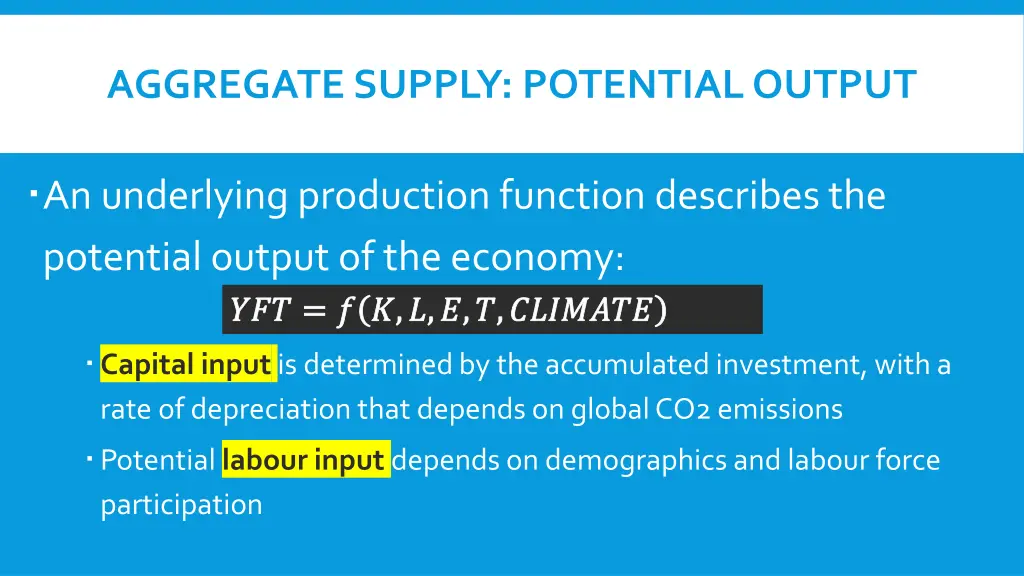 aggregate supply potential output