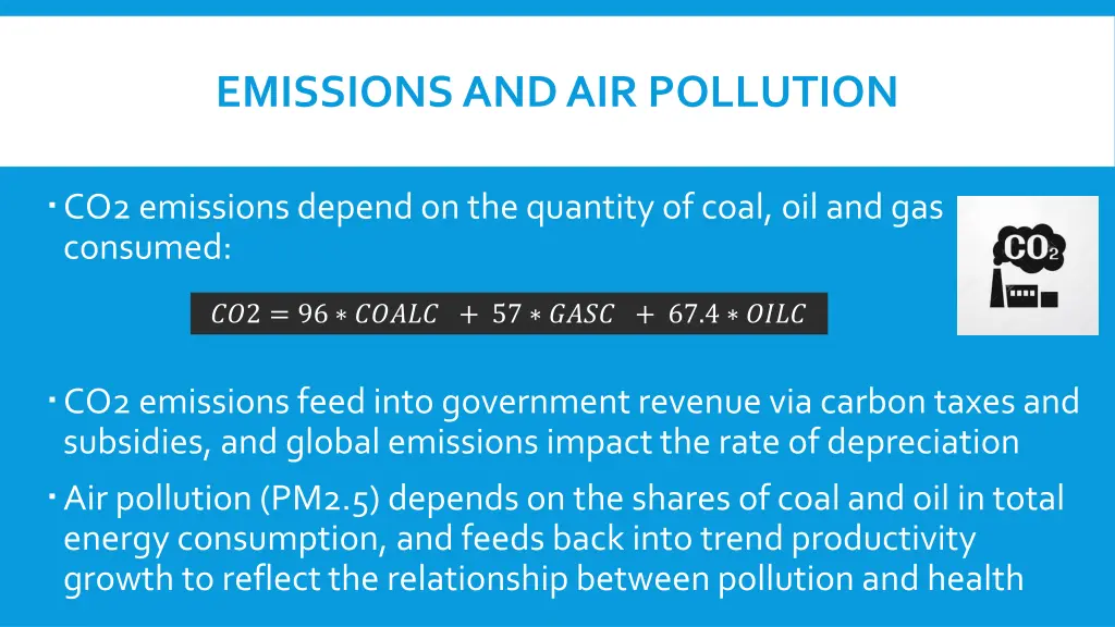 emissions and air pollution