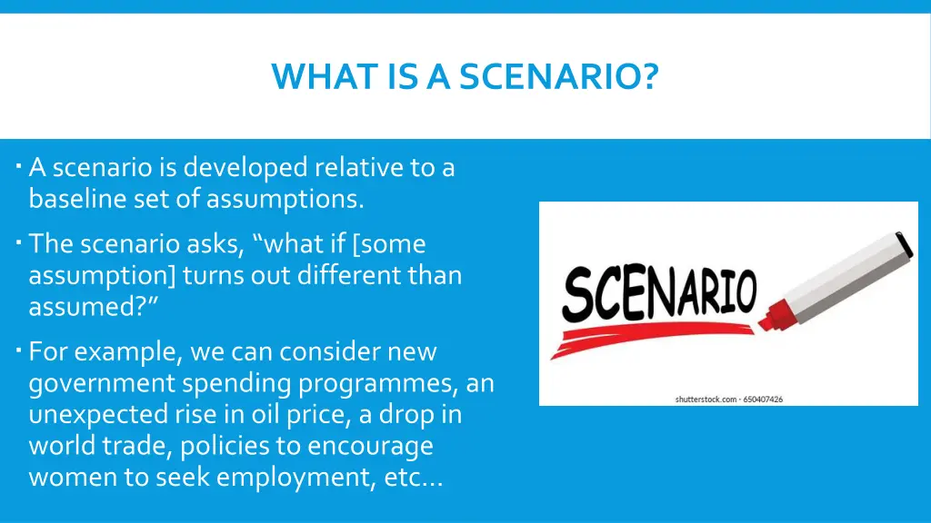 what is a scenario