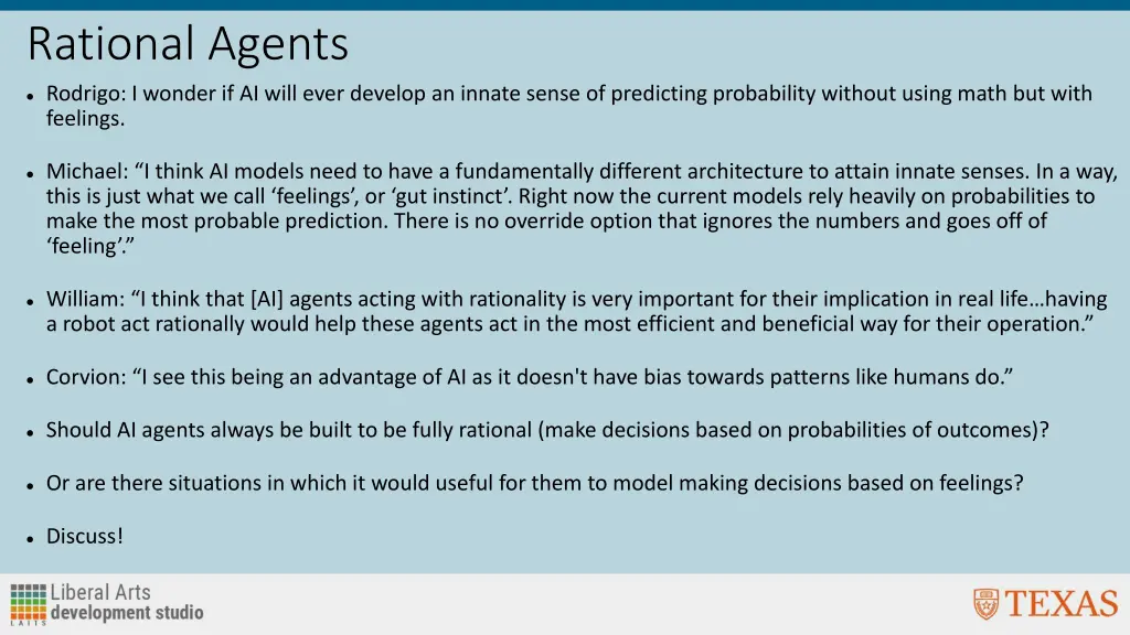 rational agents