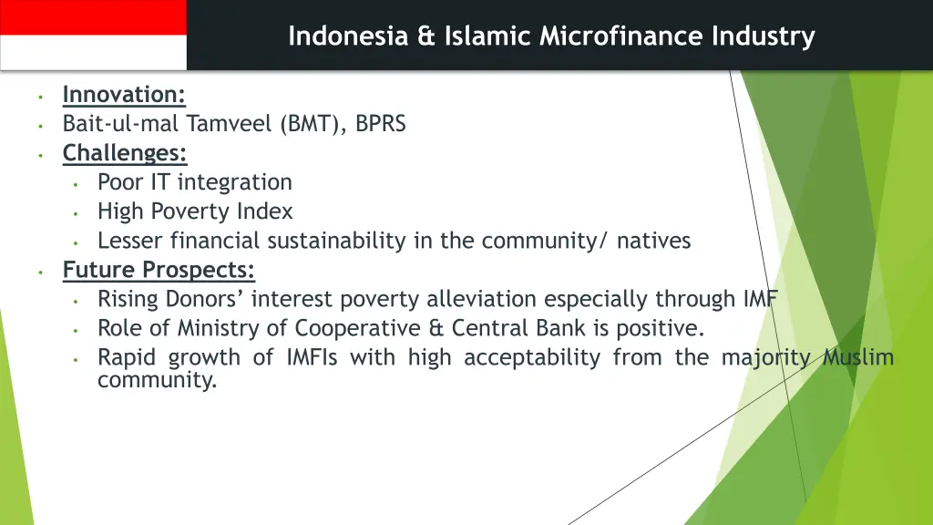 indonesia islamic microfinance industry