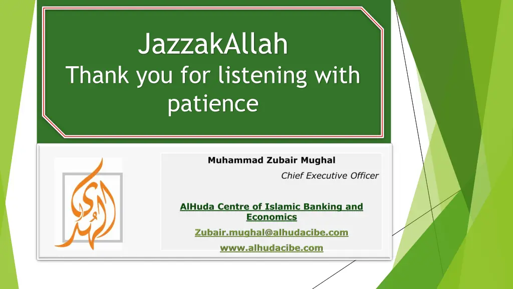 jazzakallah thank you for listening with patience
