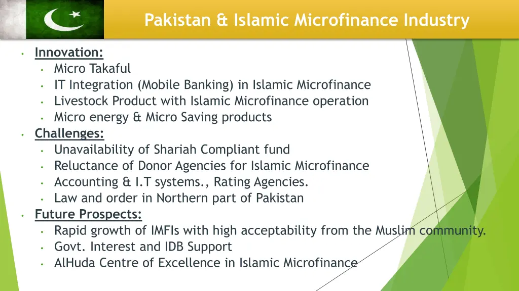 pakistan islamic microfinance industry