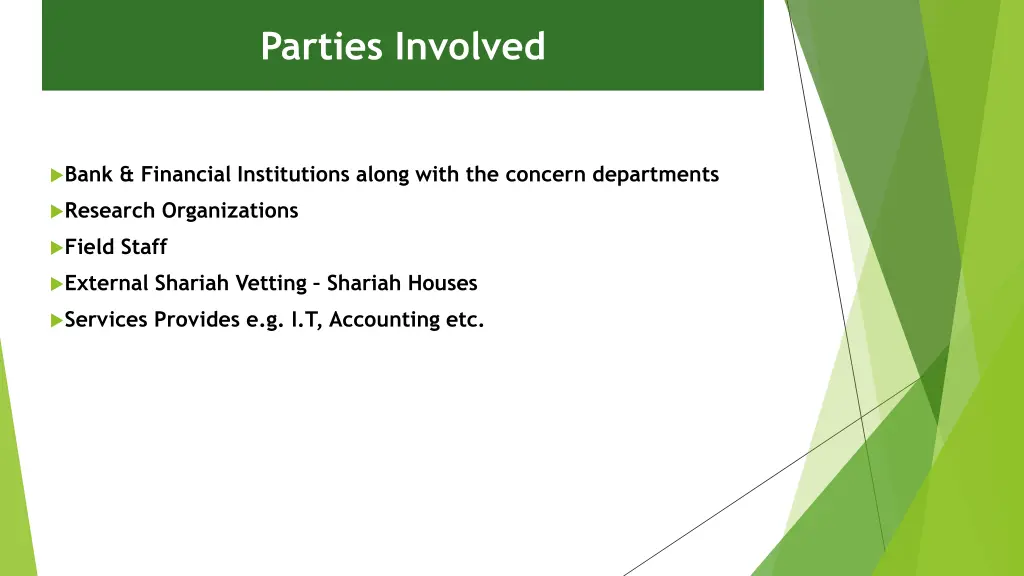 parties involved