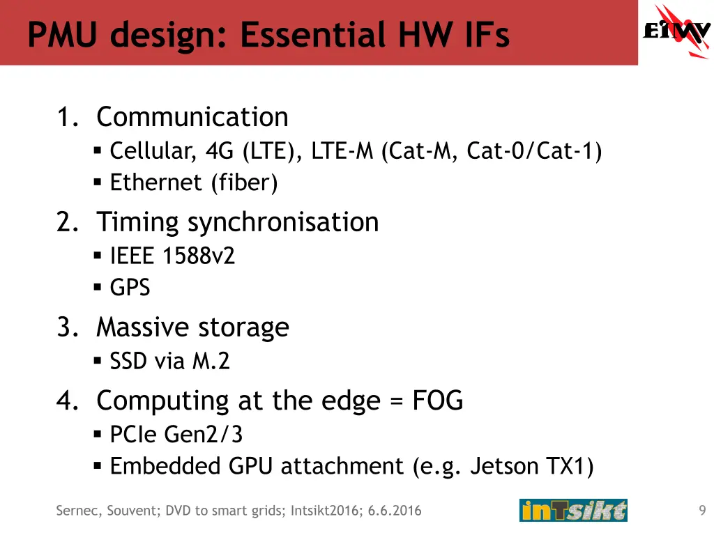 pmu design essential hw ifs