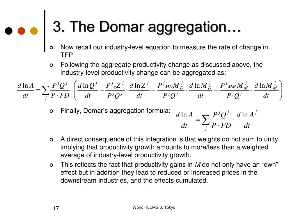 3 the domar aggregation