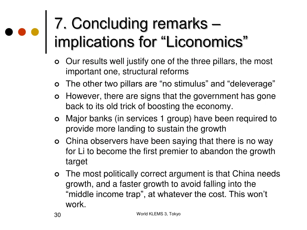 7 concluding remarks implications for liconomics