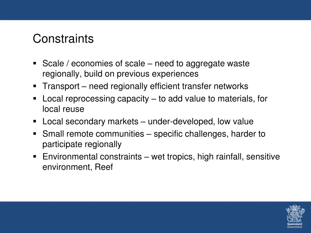 constraints
