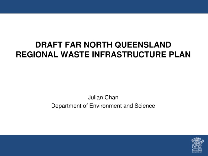 draft far north queensland regional waste