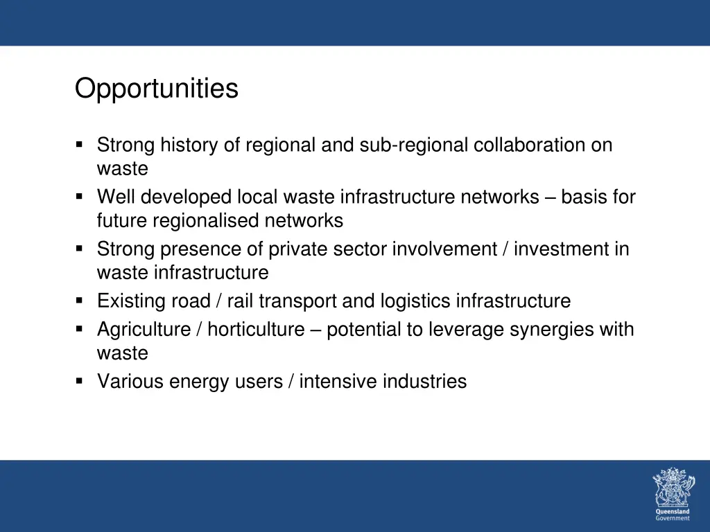 opportunities
