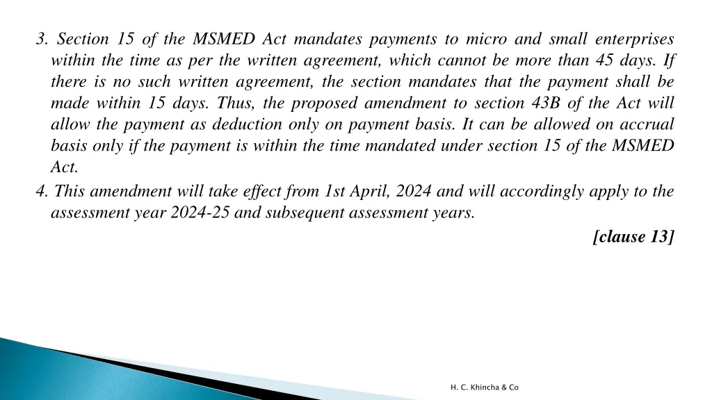 3 section 15 of the msmed act mandates payments