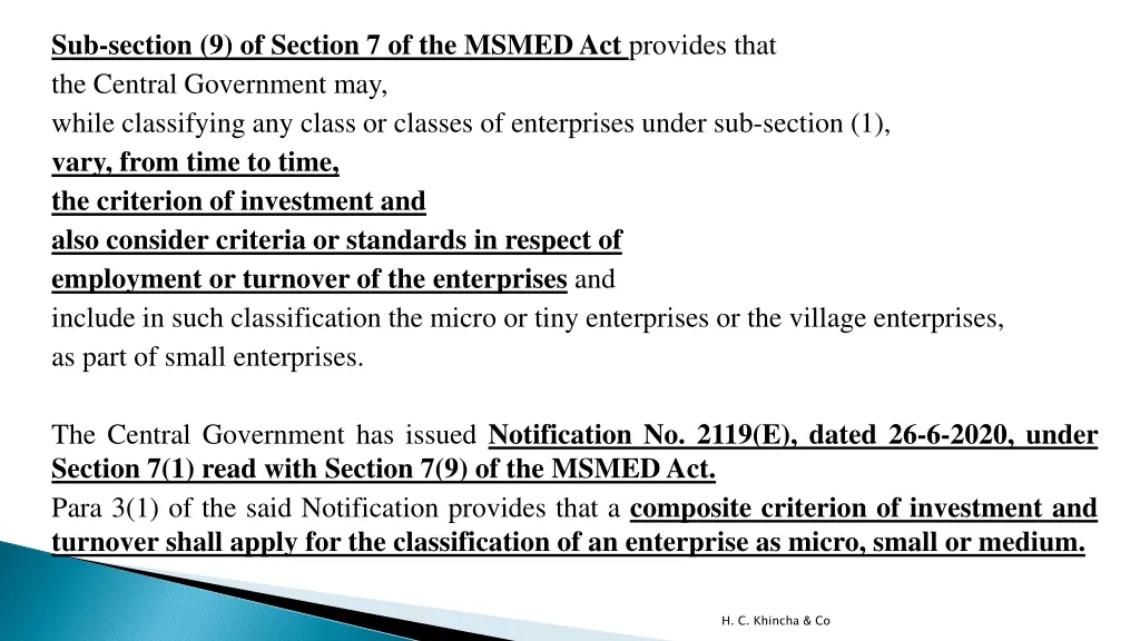 sub section 9 of section 7 of the msmed