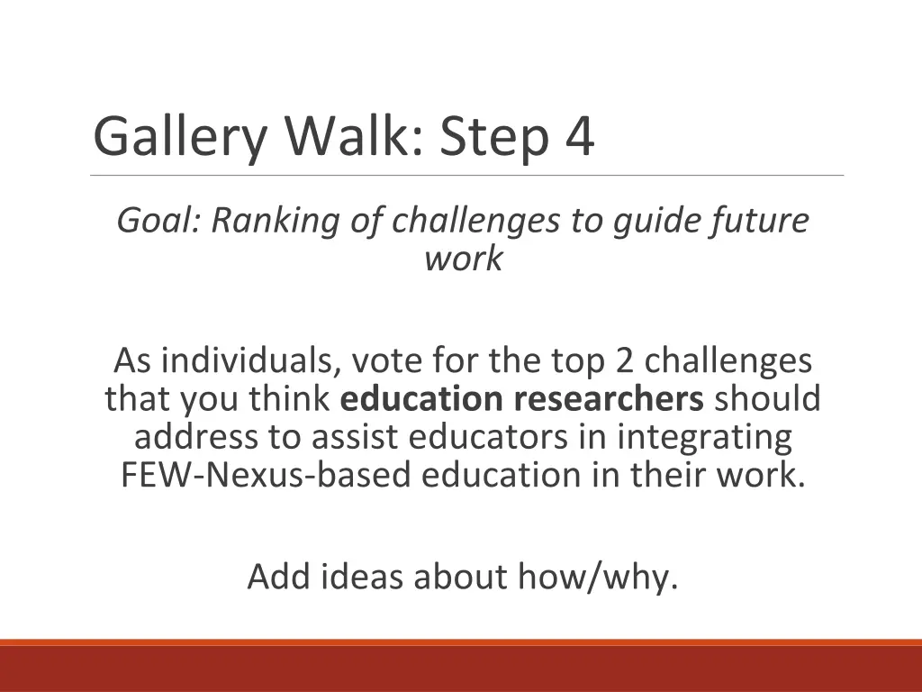 gallery walk step 4