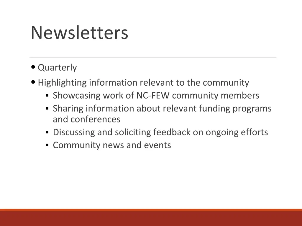newsletters