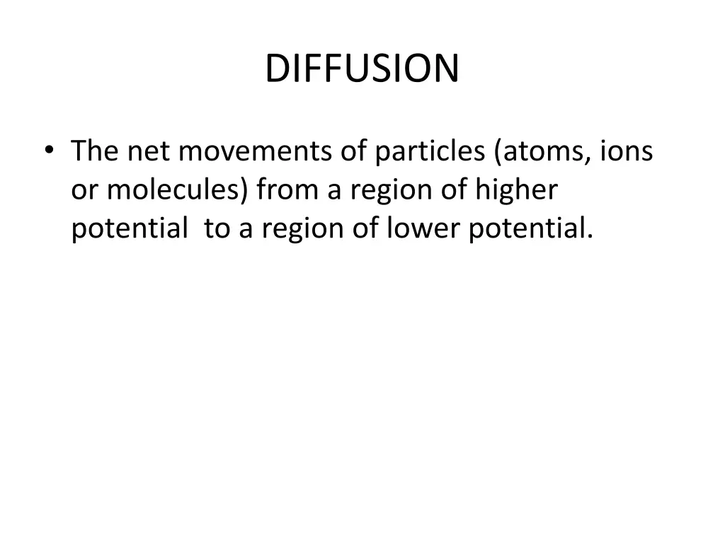 diffusion