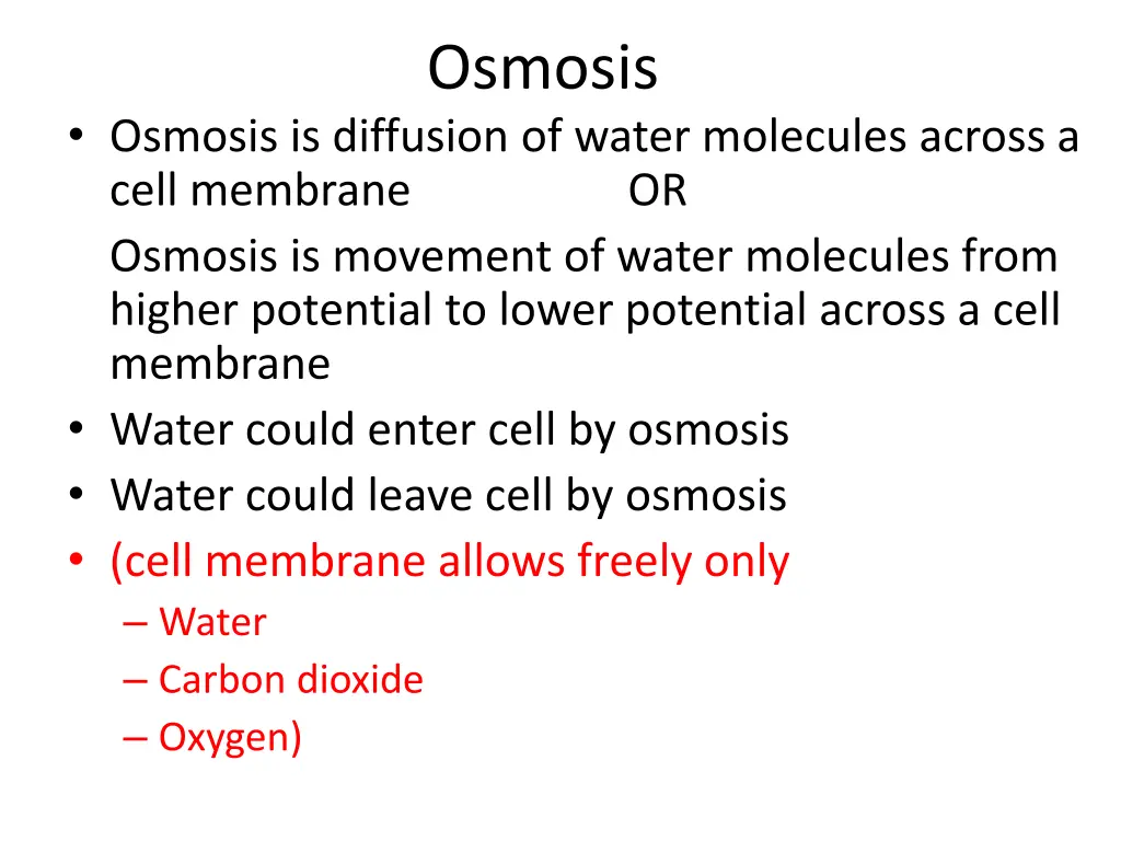 osmosis