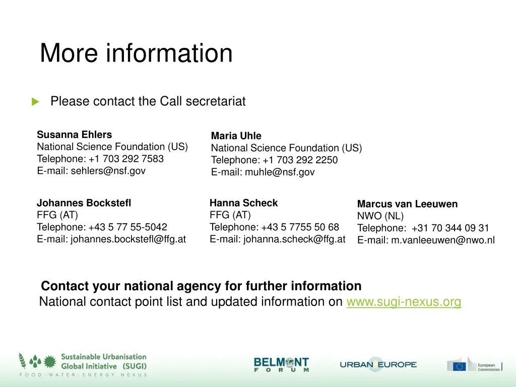 more information