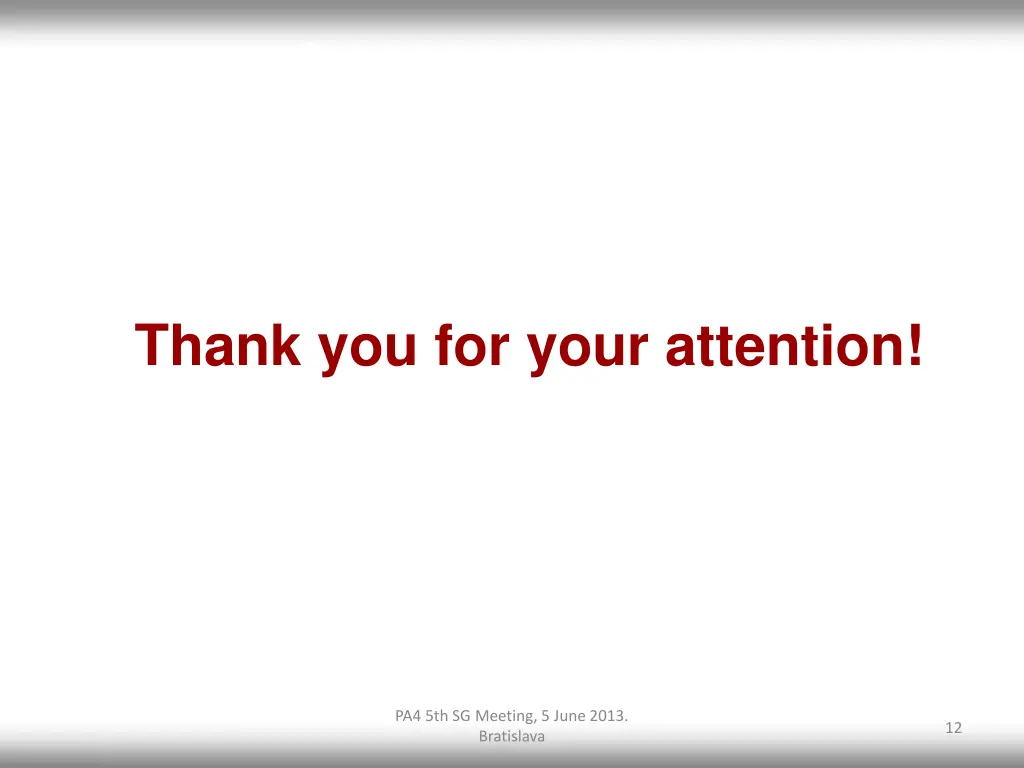thank you for your attention