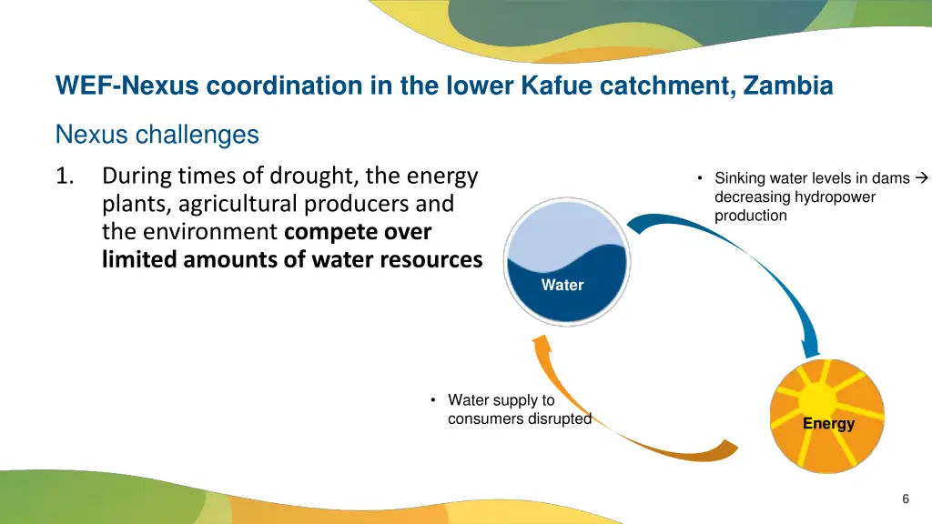 wef nexus coordination in the lower kafue 1