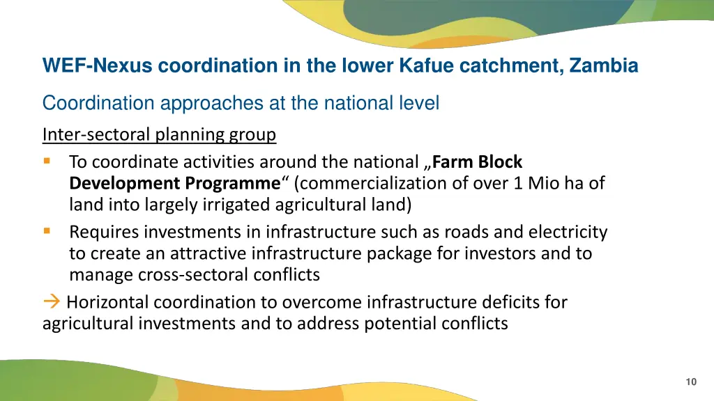 wef nexus coordination in the lower kafue 5