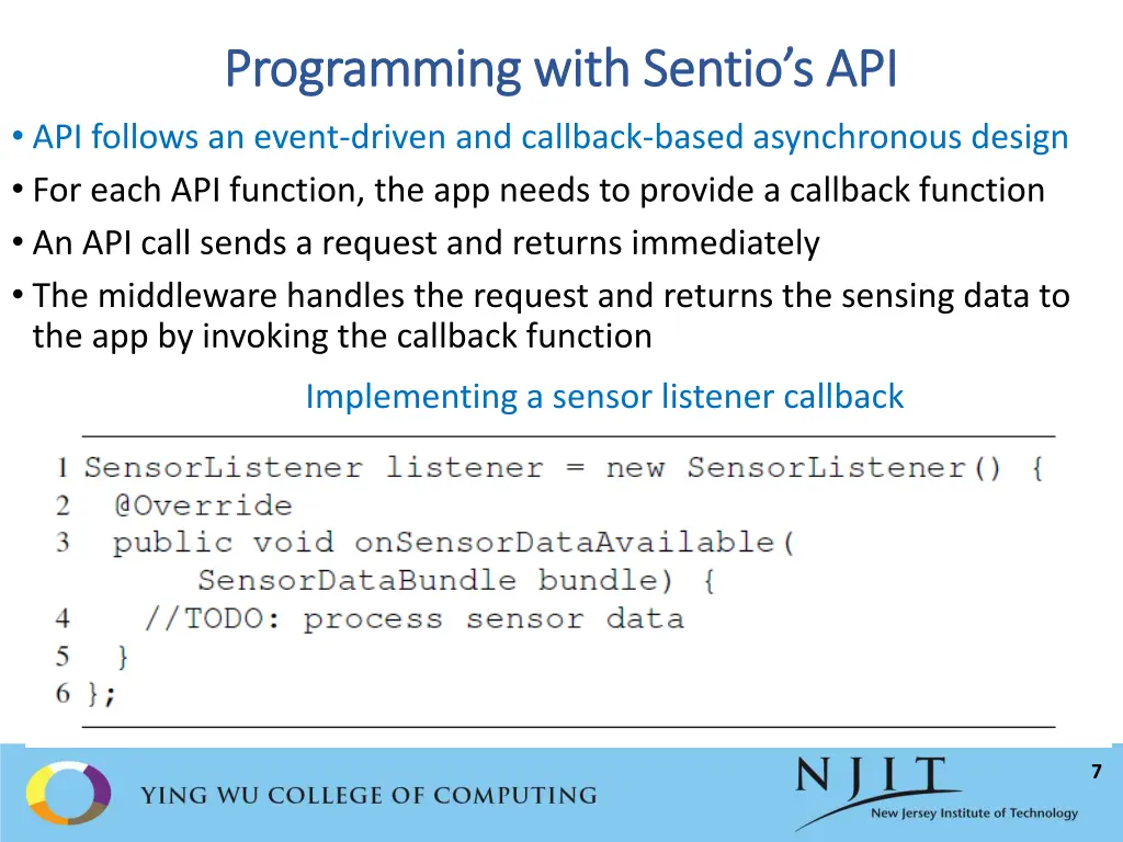 programming with programming with sentio