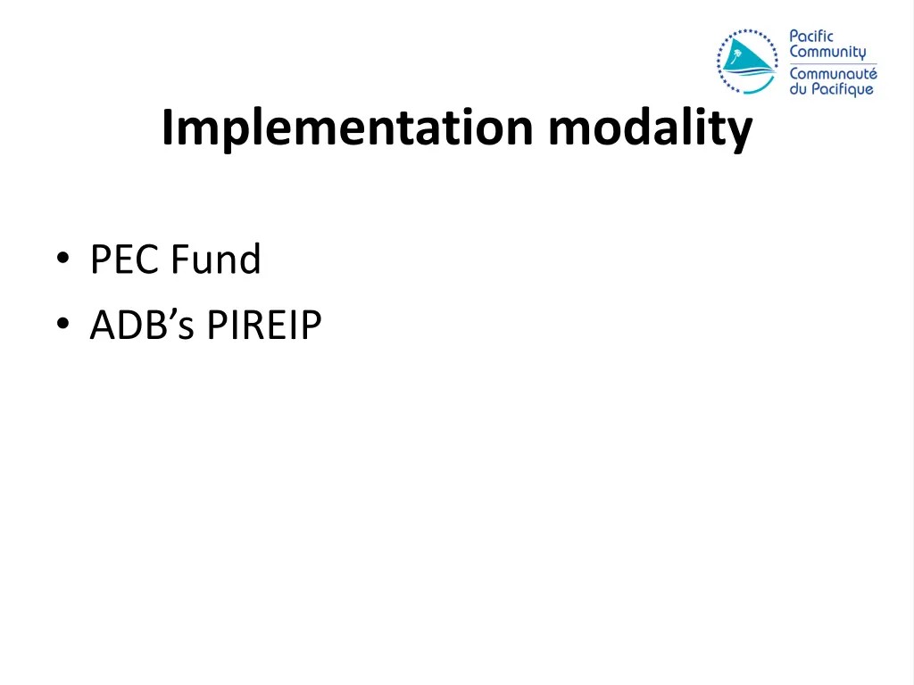 implementation modality
