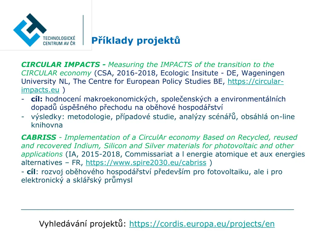 p klady projekt