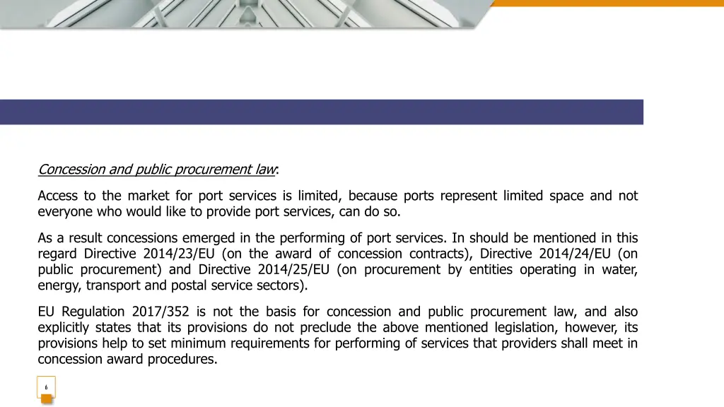 concession and public procurement law