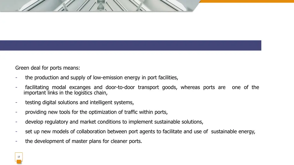 green deal for ports means