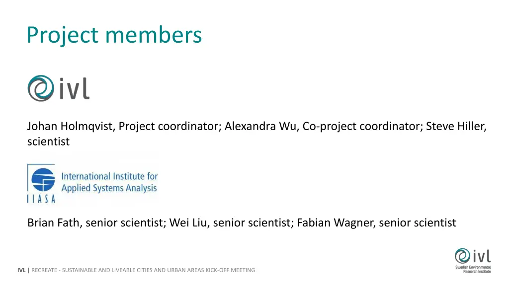 project members
