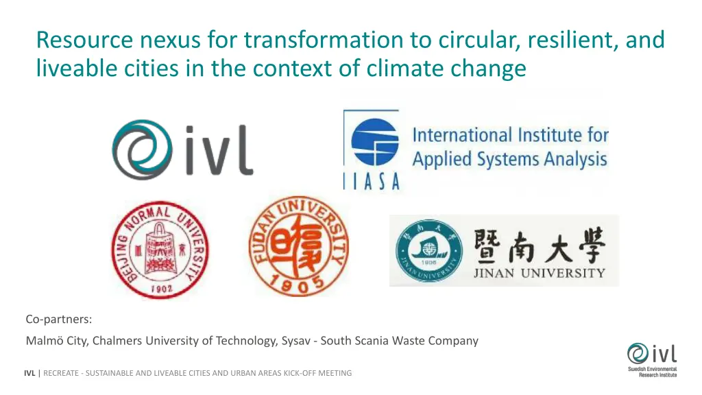 resource nexus for transformation to circular