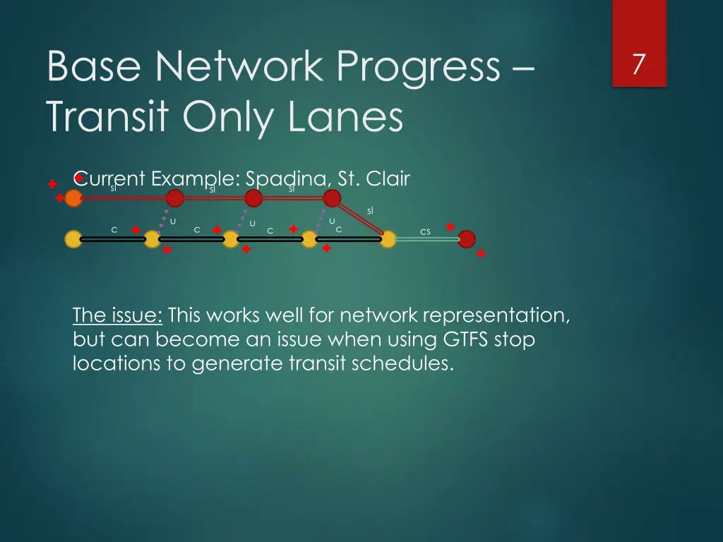 base network progress transit only lanes