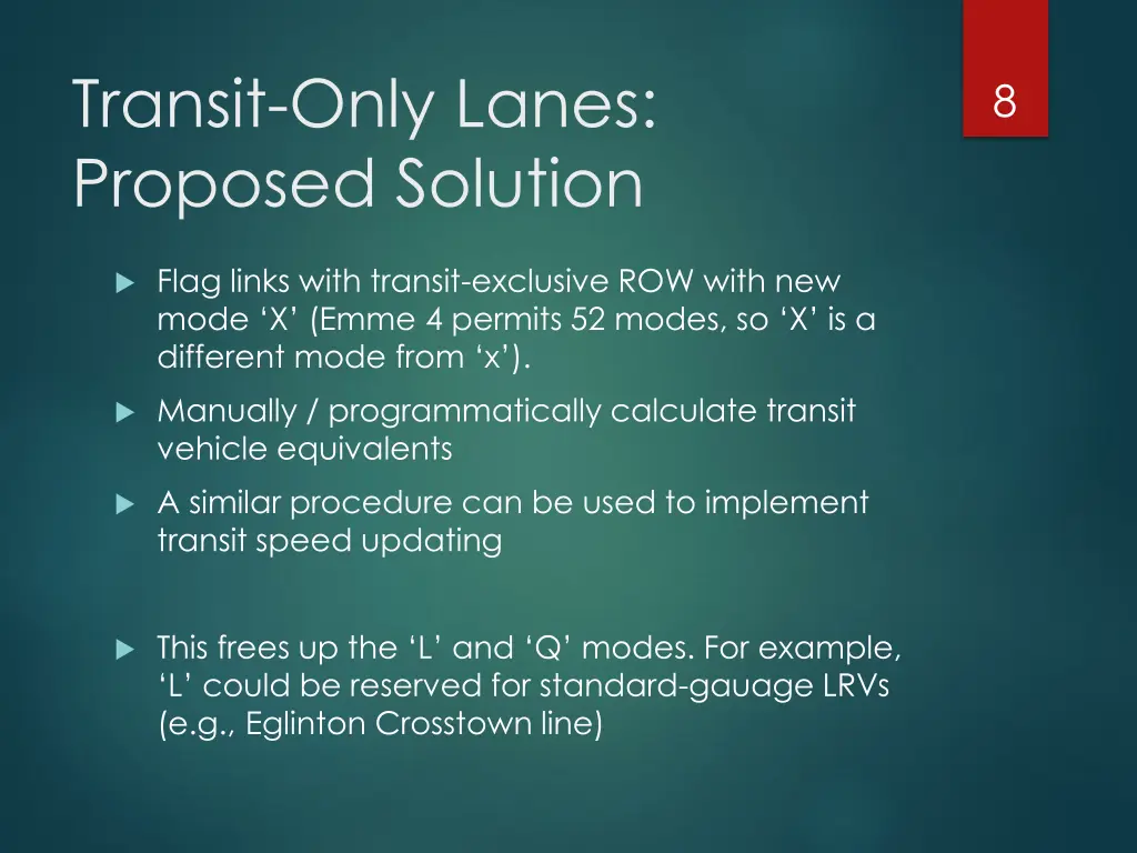 transit only lanes proposed solution