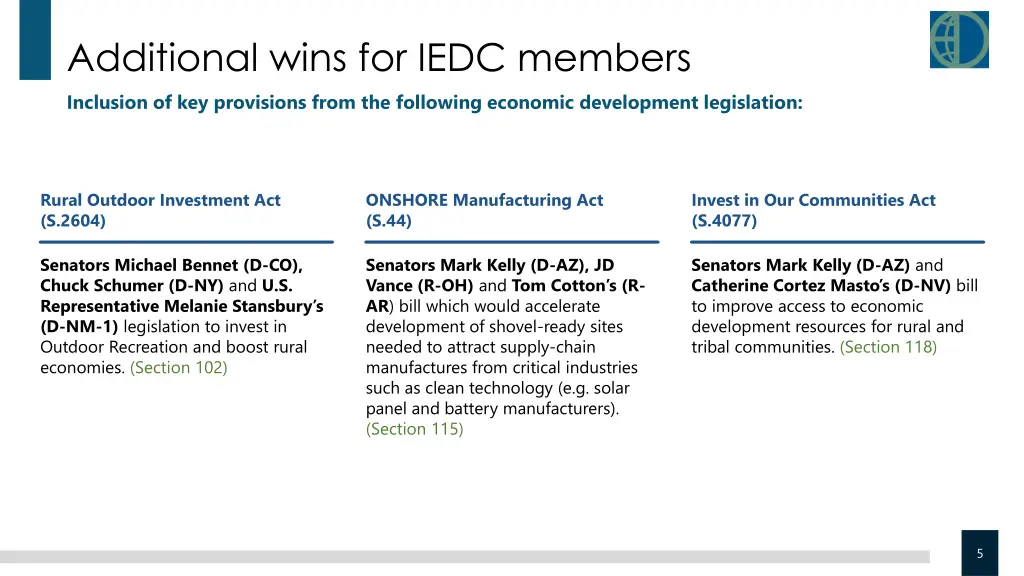 additional wins for iedc members inclusion