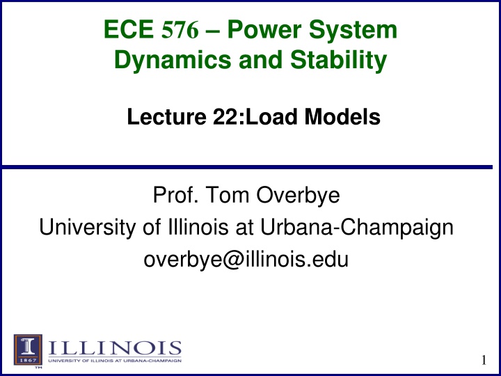 ece 576 power system dynamics and stability