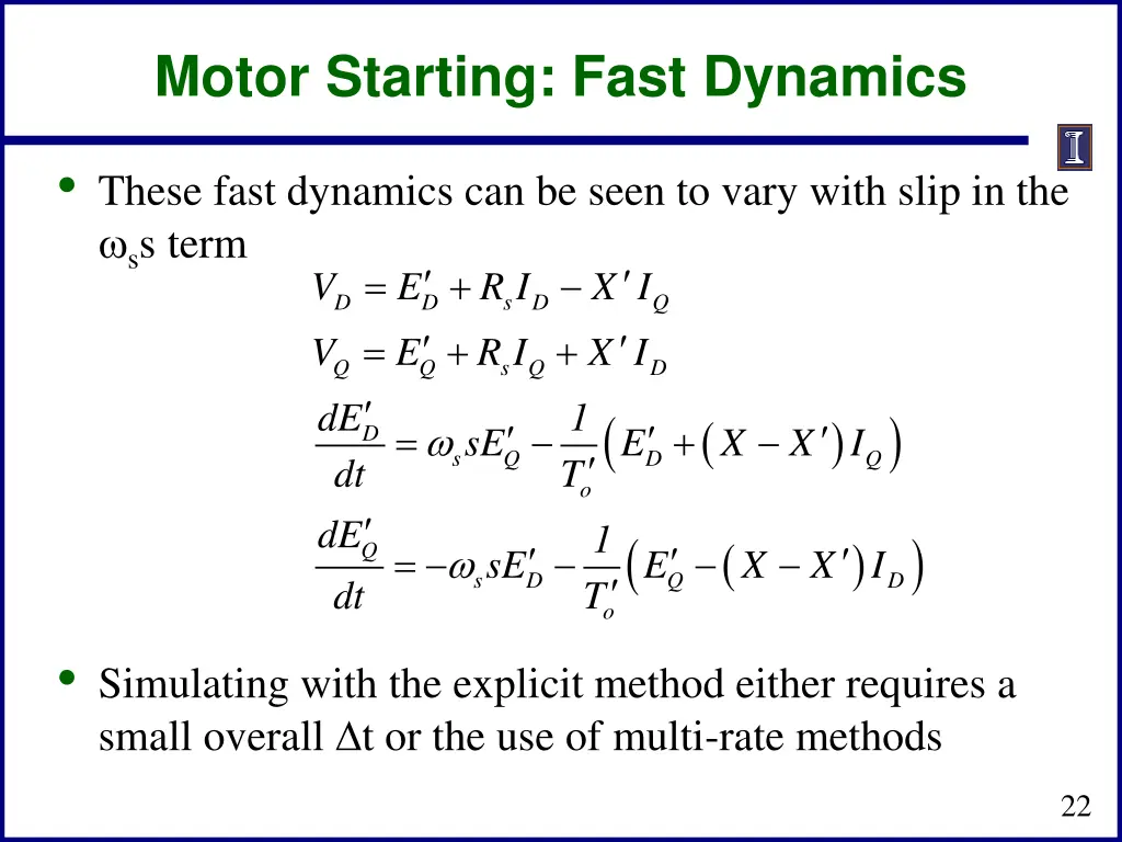 motor starting fast dynamics 1