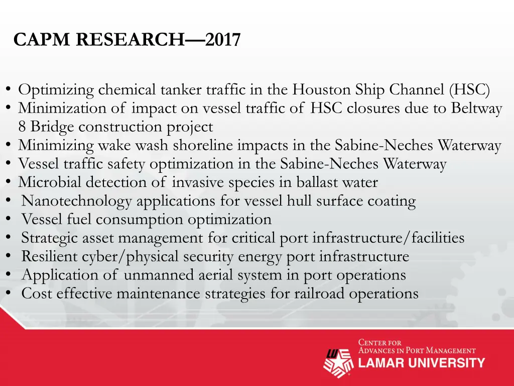 capm research 2017