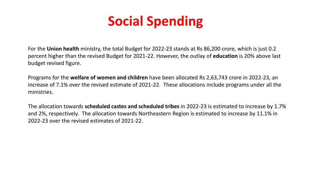 social spending