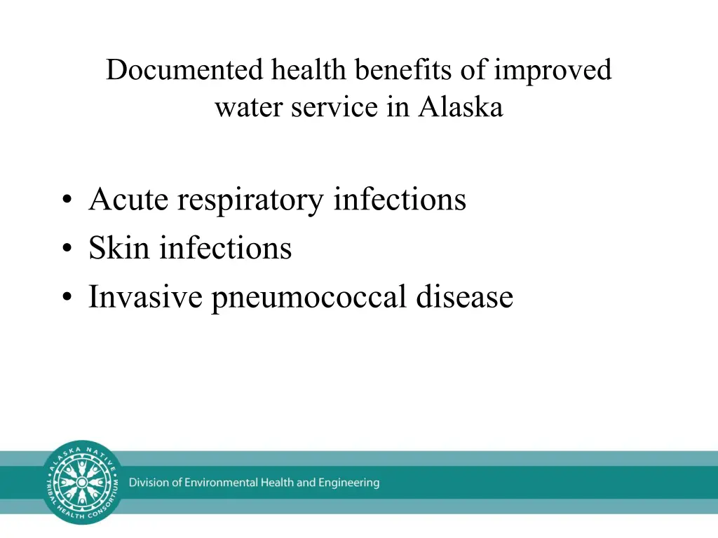 documented health benefits of improved water