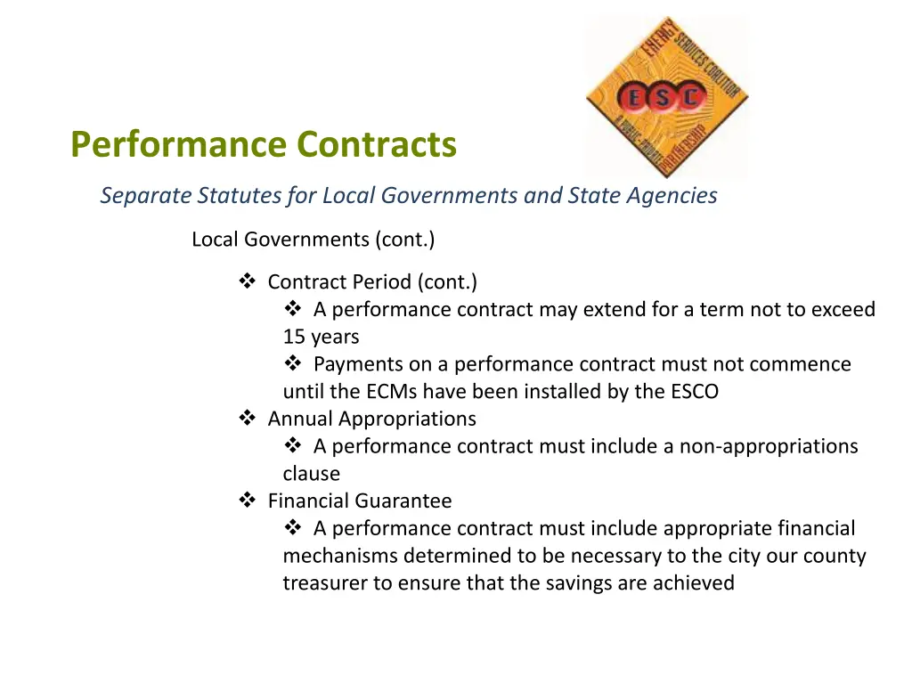 performance contracts 1