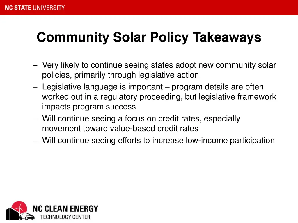 community solar policy takeaways