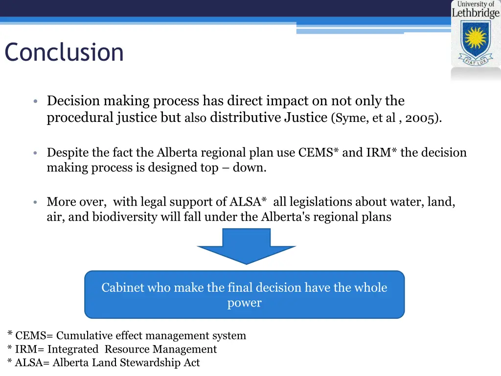 conclusion