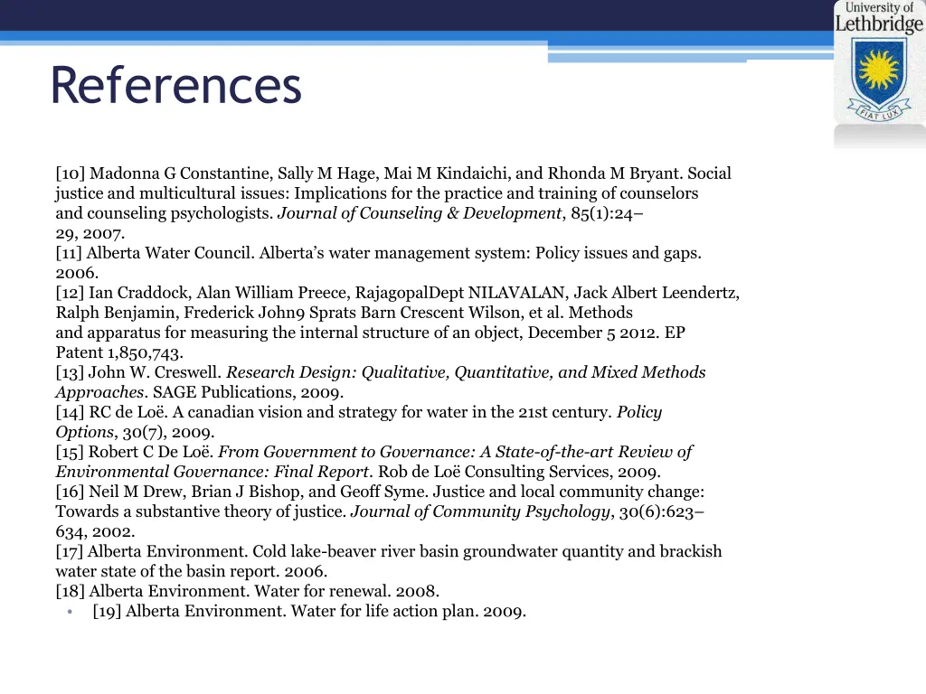 references 1