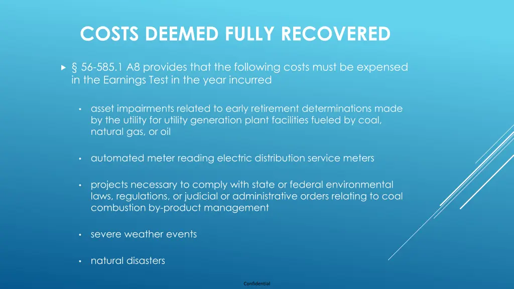 costs deemed fully recovered