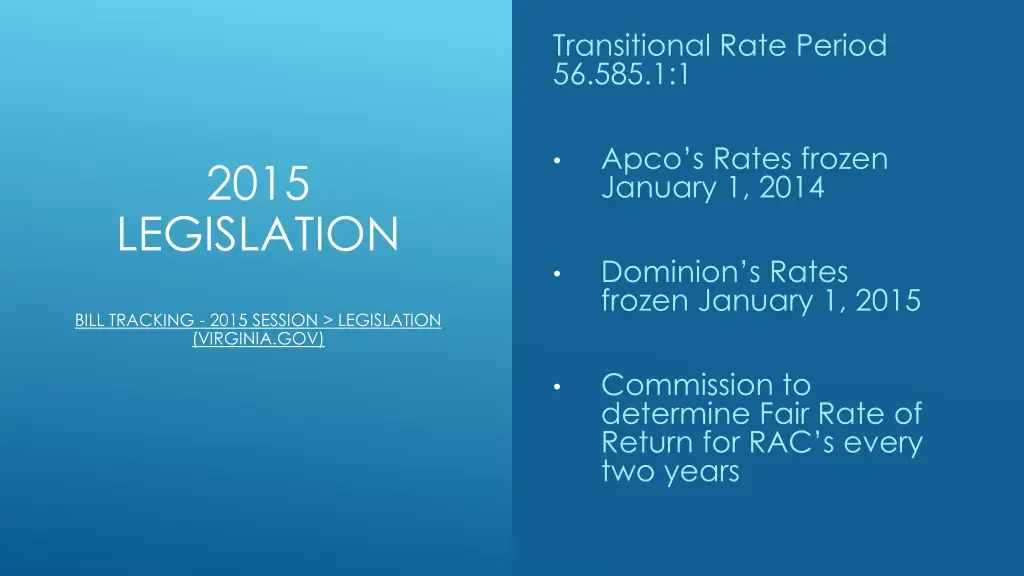 transitional rate period 56 585 1 1