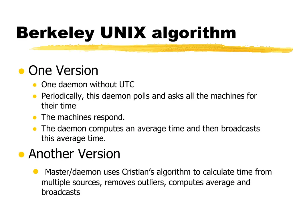 berkeley unix algorithm