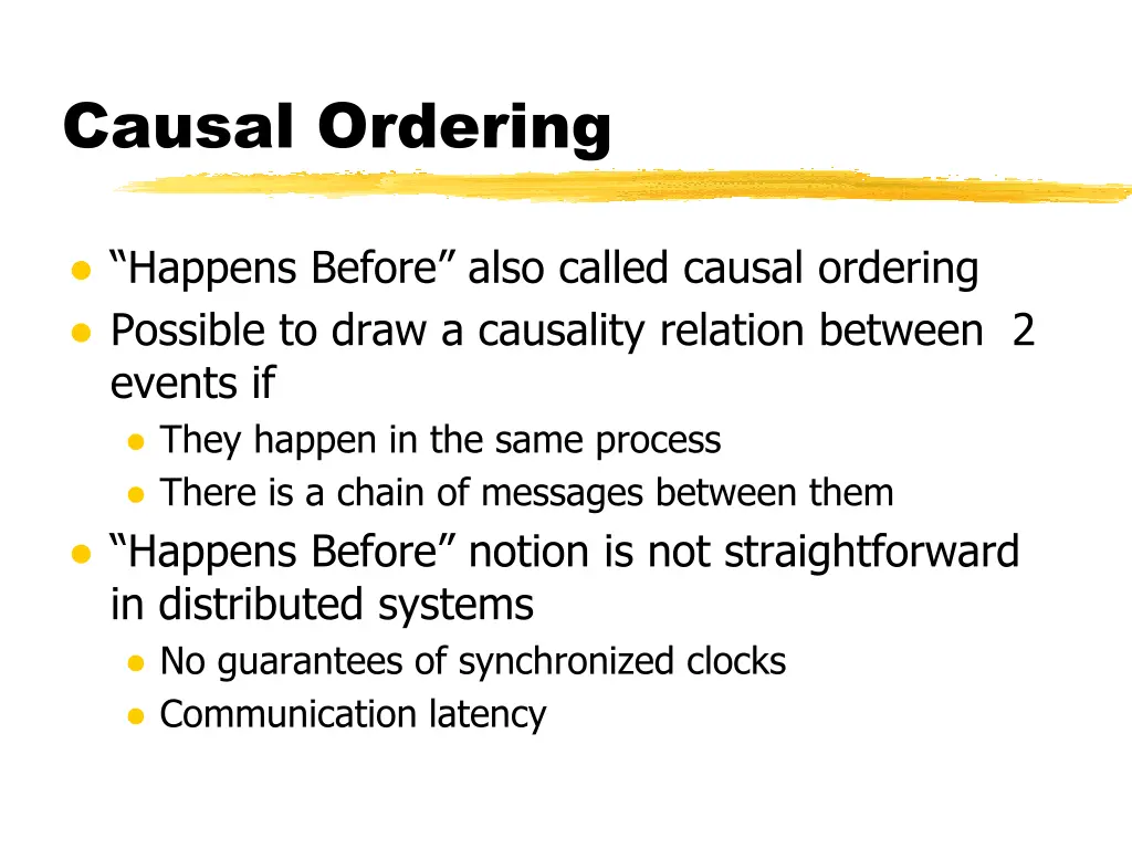 causal ordering