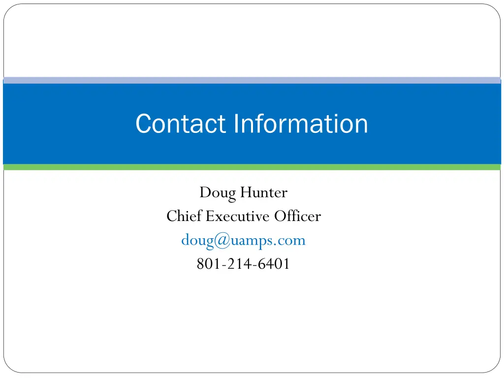 contact information