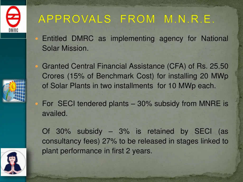 approvals from m n r e