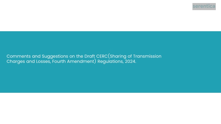 comments and suggestions on the draft cerc